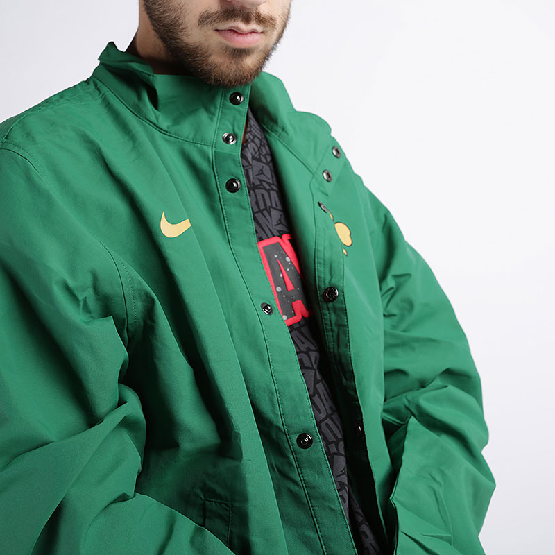 мужская зеленая куртка Nike Boston Celtics Jacket CD3038-312 - цена, описание, фото 3